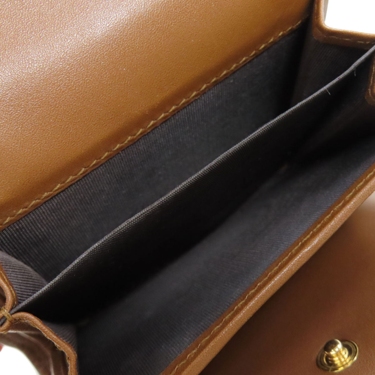 GUCCI Bifold Wallet 453155 PVC, Leather Brown GG Supreme Women Used