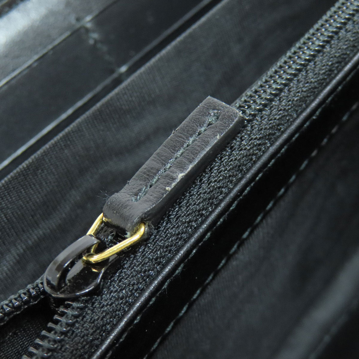 GUCCI Long Wallet Purse 547591 leather black logo Women Used