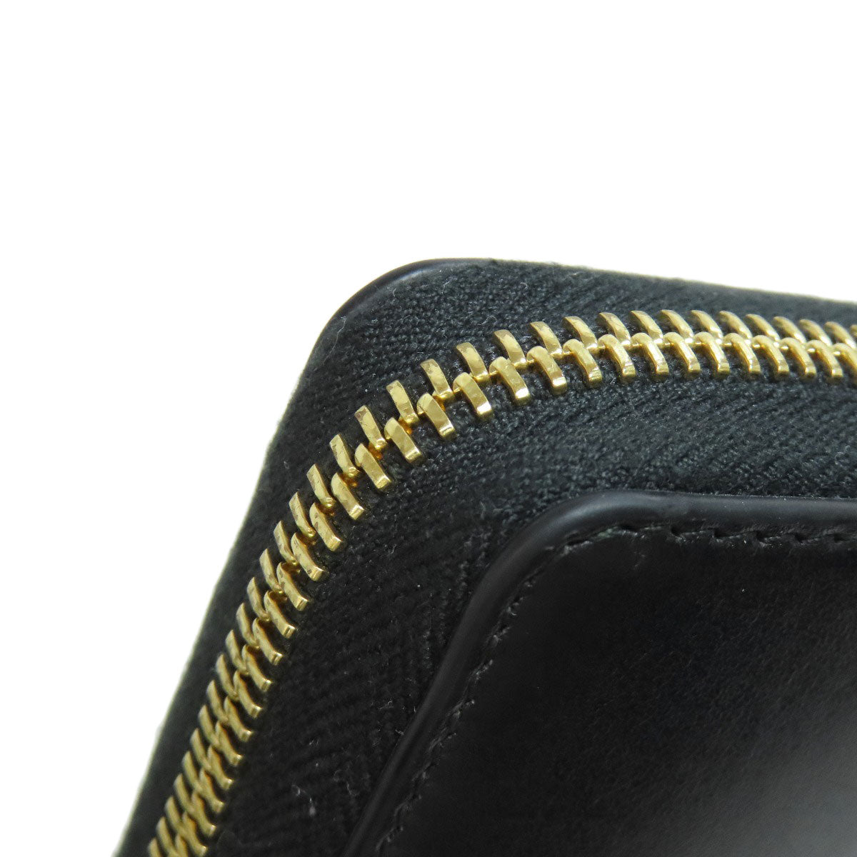 GUCCI Long Wallet Purse 547591 leather black logo Women Used