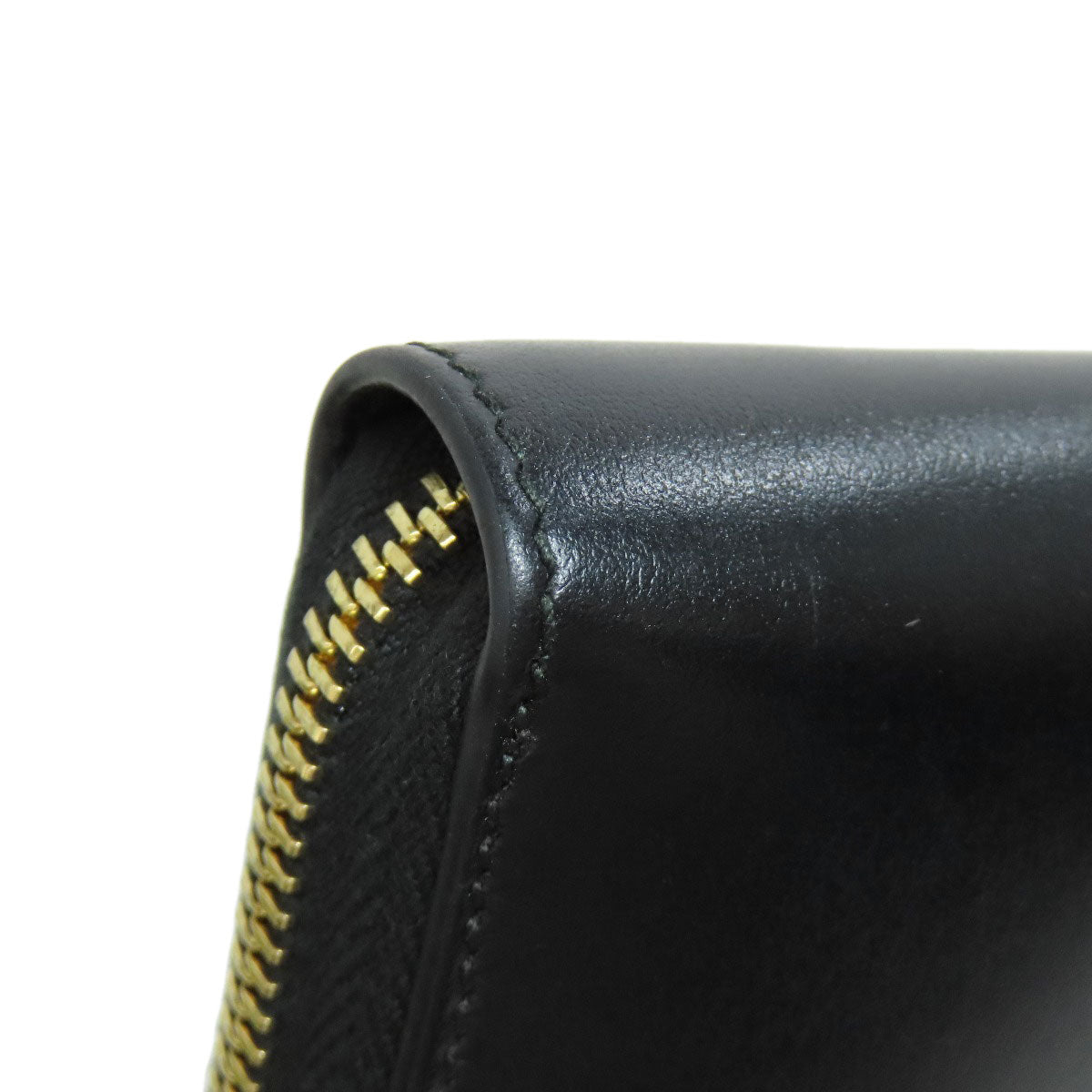 GUCCI Long Wallet Purse 547591 leather black logo Women Used