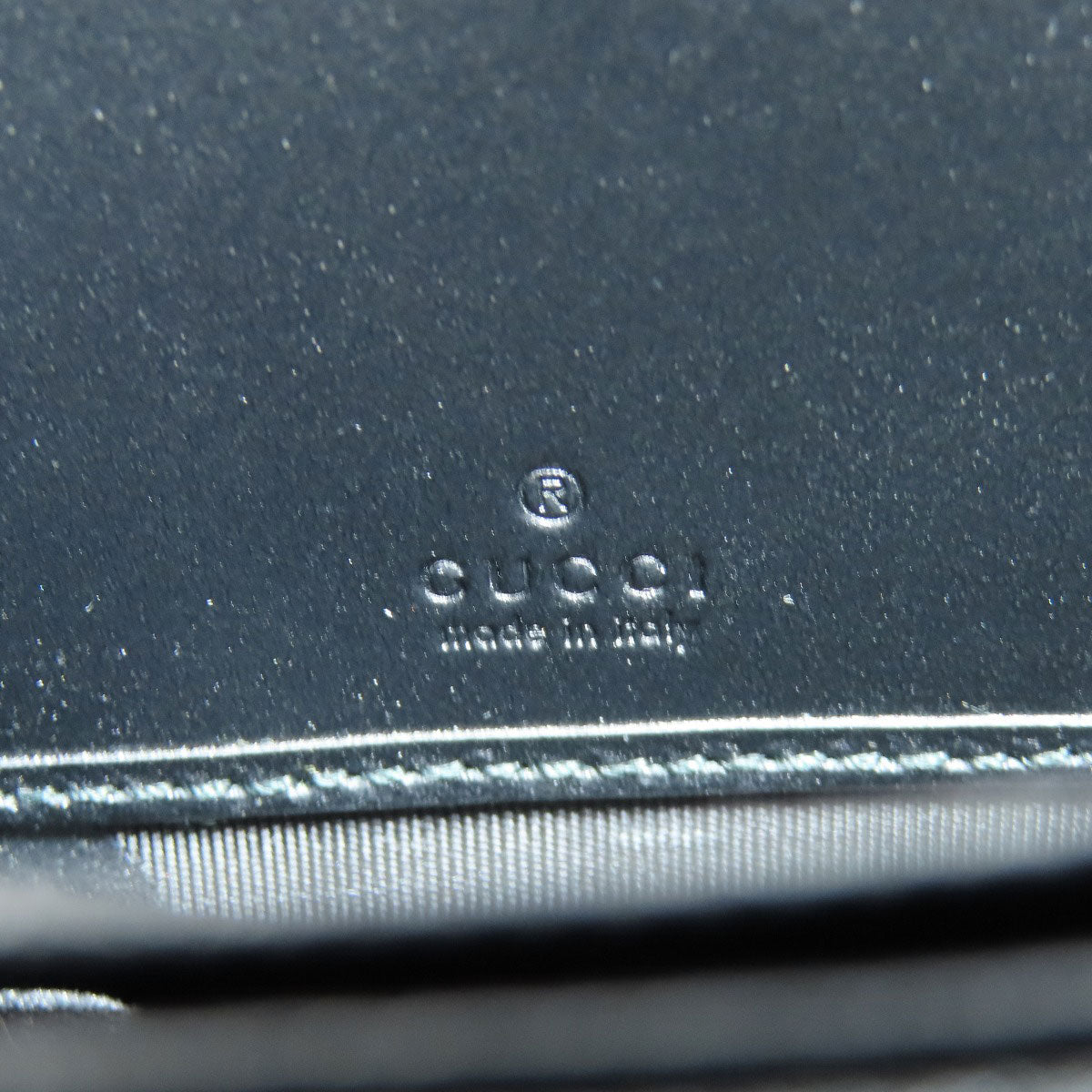 GUCCI Long Wallet Purse 547591 leather black logo Women Used