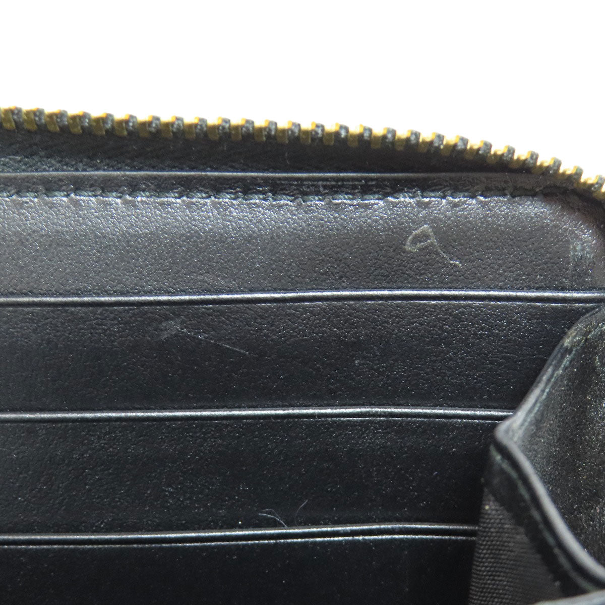 GUCCI Long Wallet Purse 547591 leather black logo Women Used