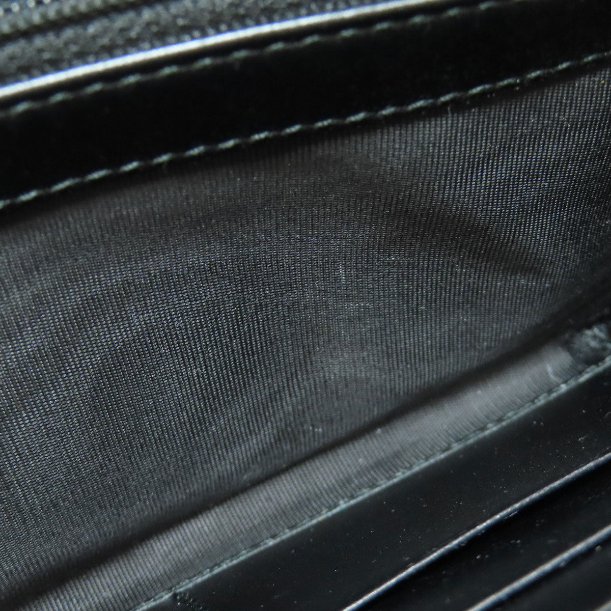 GUCCI Long Wallet Purse 547591 leather black logo Women Used