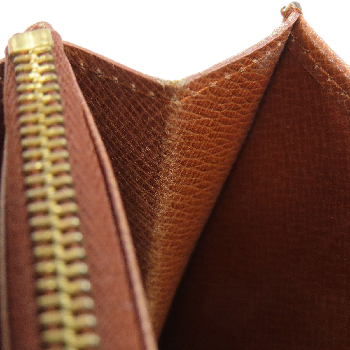 LOUIS VUITTON Bifold Wallet M61735 Monogram canvas Brown Portonet Zip Women Used