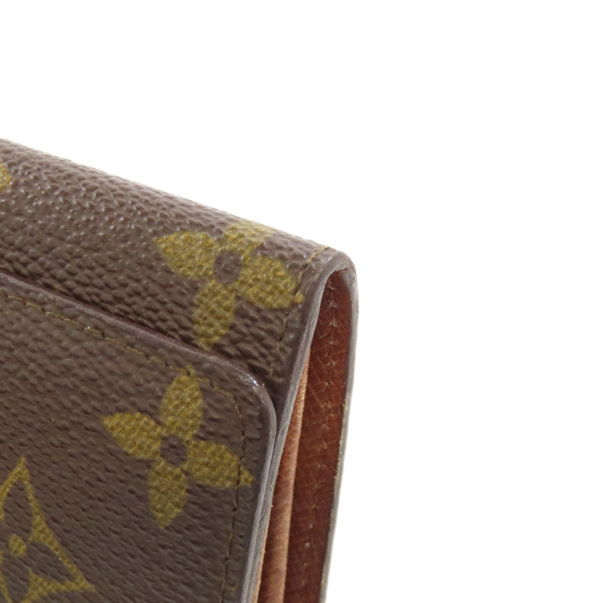 LOUIS VUITTON Bifold Wallet M61735 Monogram canvas Brown Portonet Zip Women Used