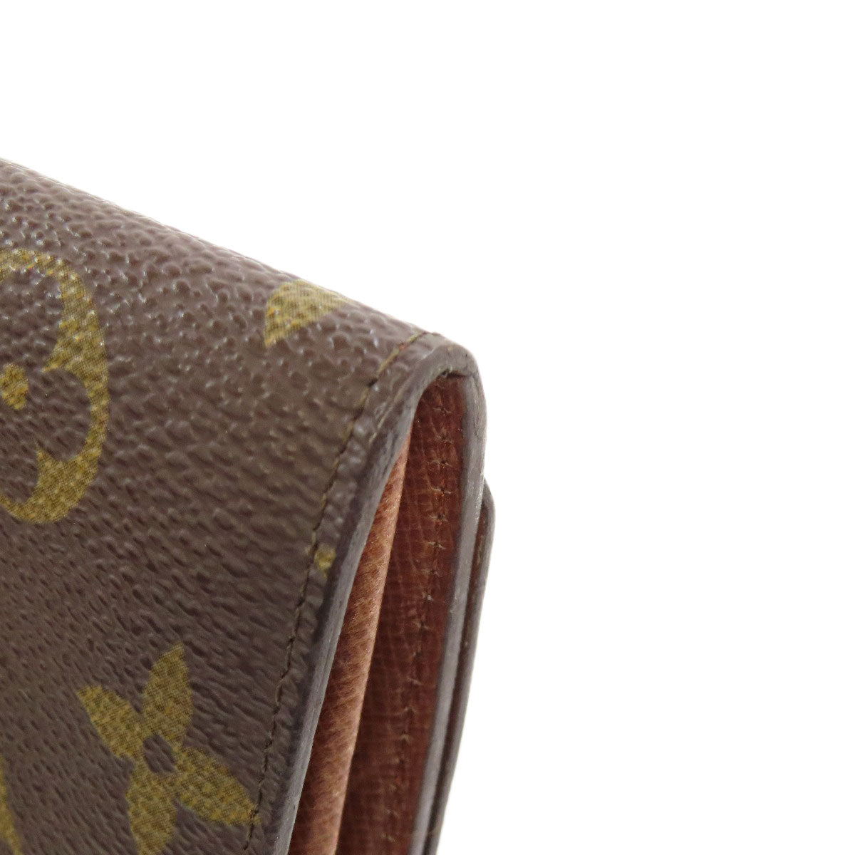LOUIS VUITTON Bifold Wallet M61735 Monogram canvas Brown Portonet Zip Women Used