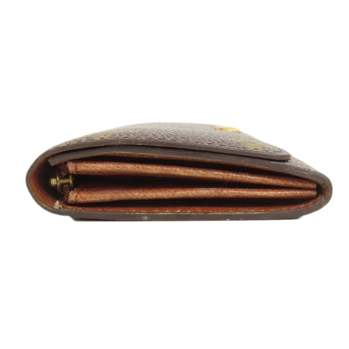 LOUIS VUITTON Bifold Wallet M61735 Monogram canvas Brown Portonet Zip Women Used