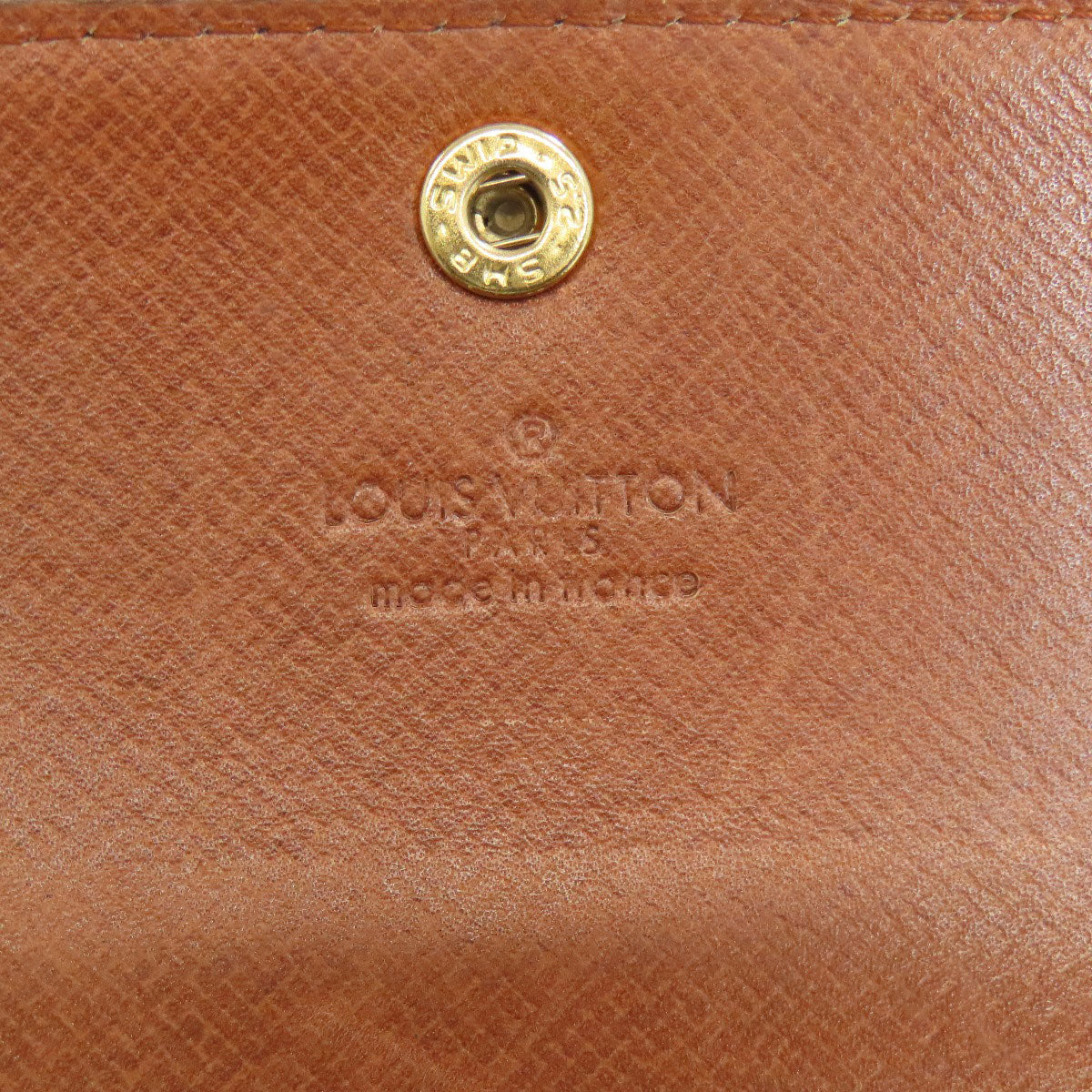 LOUIS VUITTON Bifold Wallet M61735 Monogram canvas Brown Portonet Zip Women Used