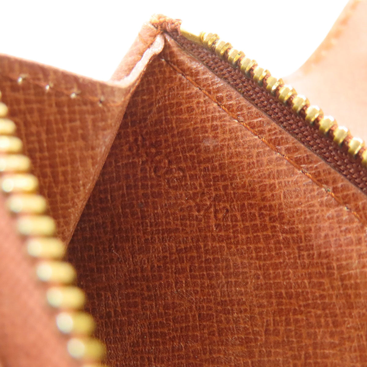 LOUIS VUITTON Bifold Wallet M61735 Monogram canvas Brown Portonet Zip Women Used