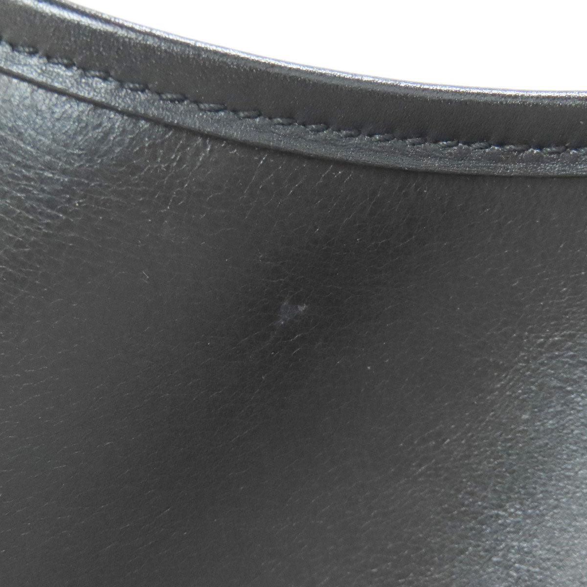 HERMES Shoulder Bag Calfskin black Trim 31 Gold Metal Women Used