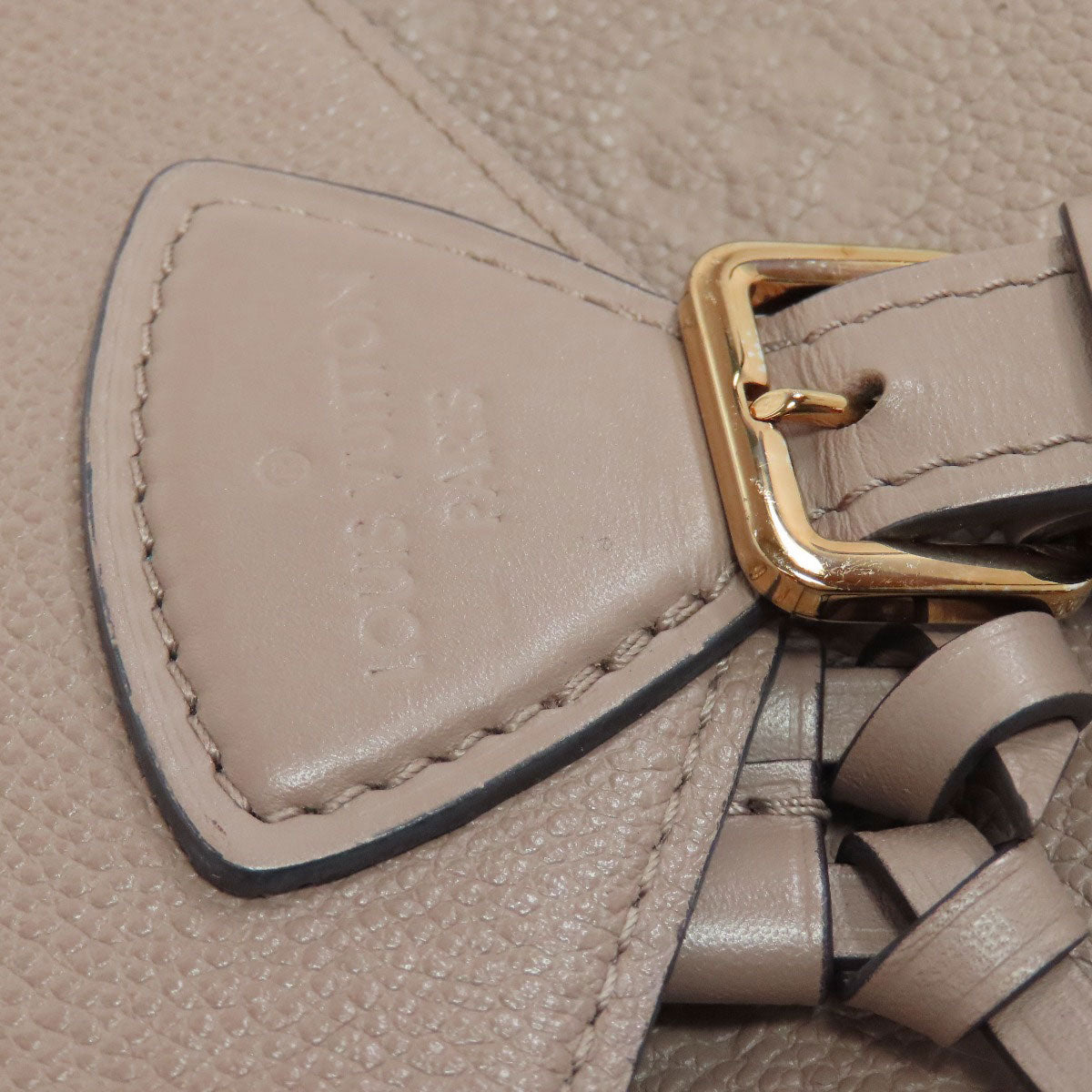 LOUIS VUITTON Backpack M45410 Ann Platt beige MontsourisPM Women Used