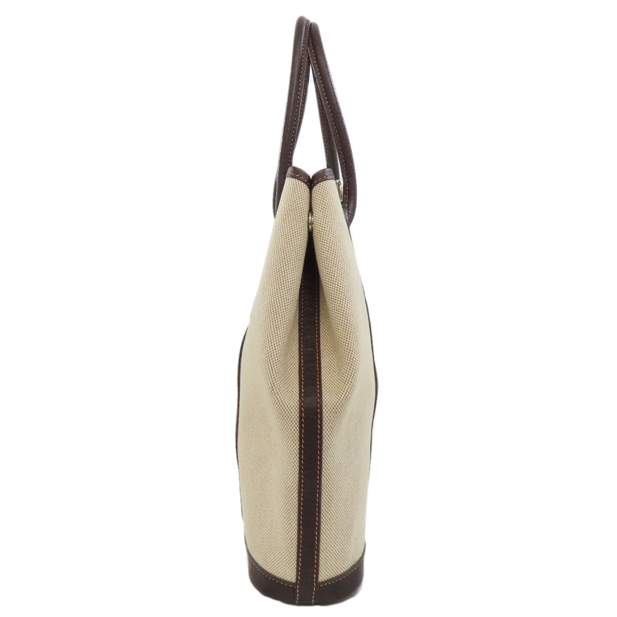 HERMES Handbag Tower ash Brown Garden File SilverMetal Women Used