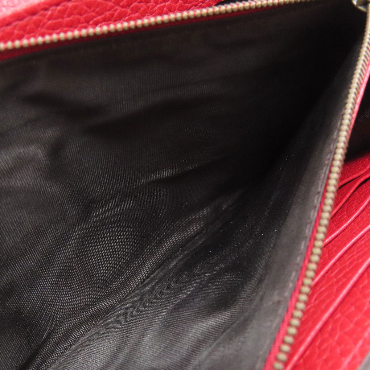 GUCCI Long Wallet Purse 401232 leather Red GG Marmont Chain Wallet Women Used