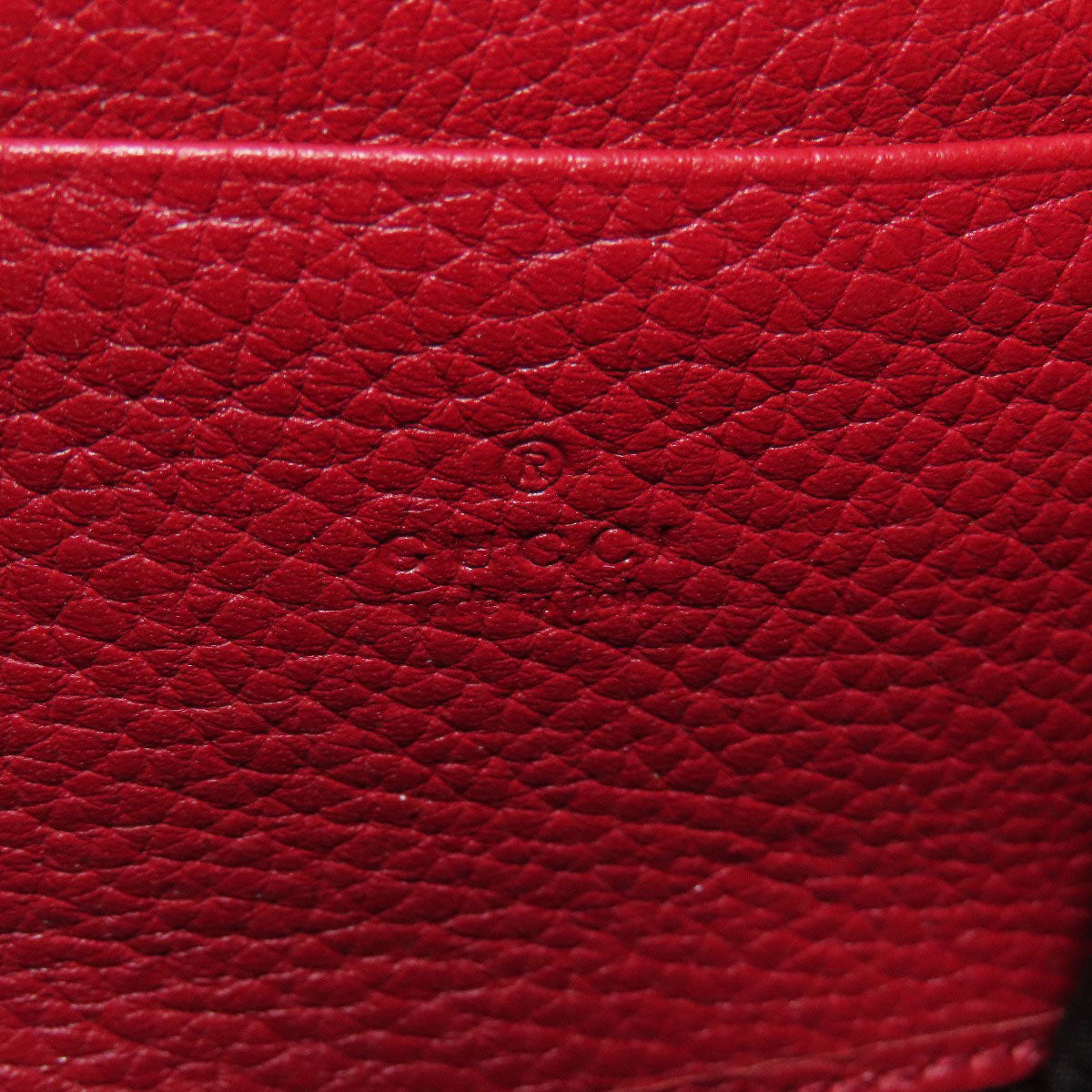 GUCCI Long Wallet Purse 401232 leather Red GG Marmont Chain Wallet Women Used