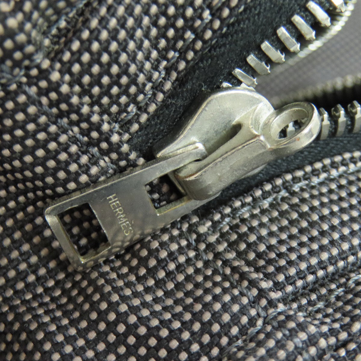 HERMES Backpack canvas gray Her Line add PM Women Used