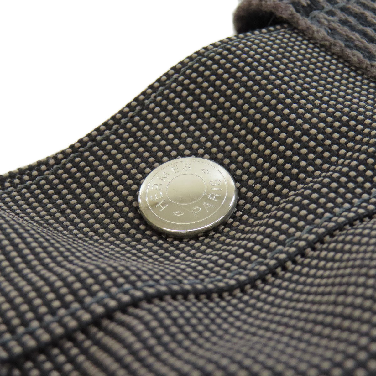 HERMES Backpack canvas gray Her Line add PM Women Used