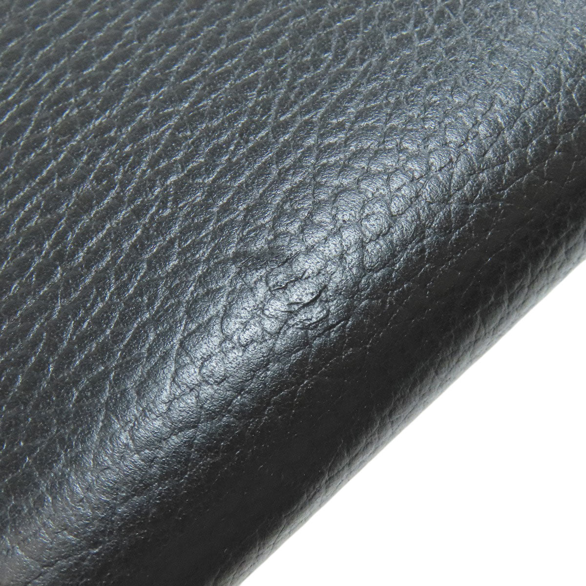 GUCCI Long Wallet Purse 449347 leather black Interlocking G Women Used