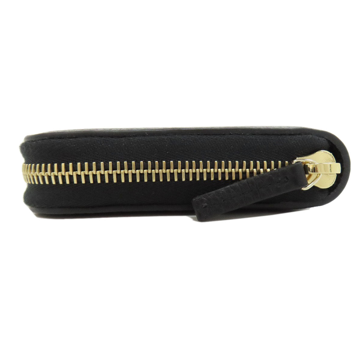 GUCCI Long Wallet Purse 449347 leather black Interlocking G Women Used