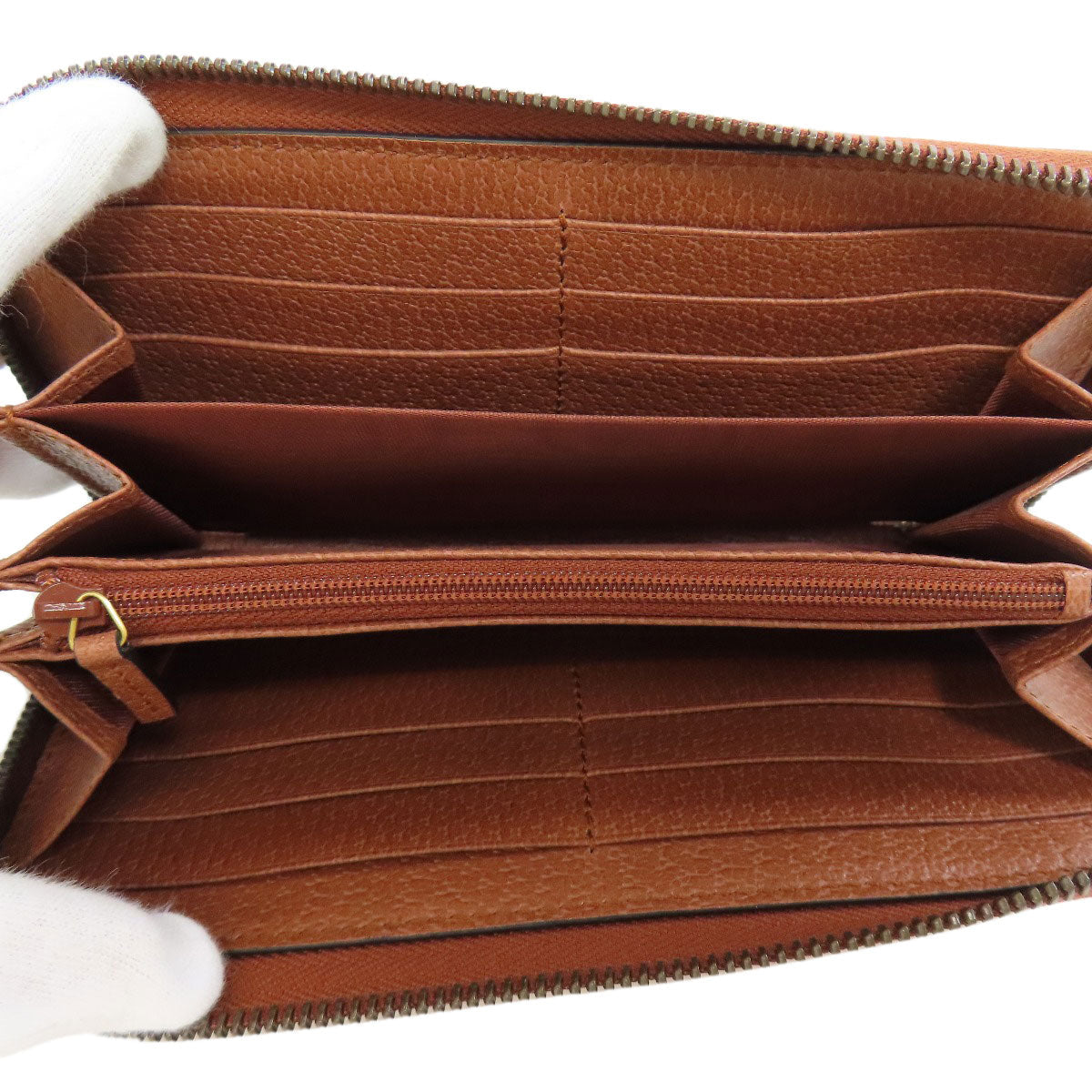 GUCCI Long Wallet Purse 547791 canvas Brown NY Yankees collaboration GG Women Used