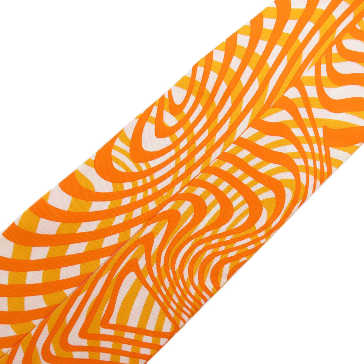 HERMES scarf silk Orange Twilly