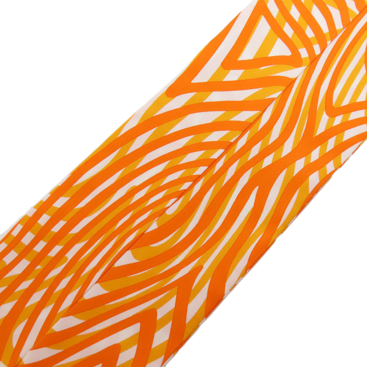 HERMES scarf silk Orange Twilly