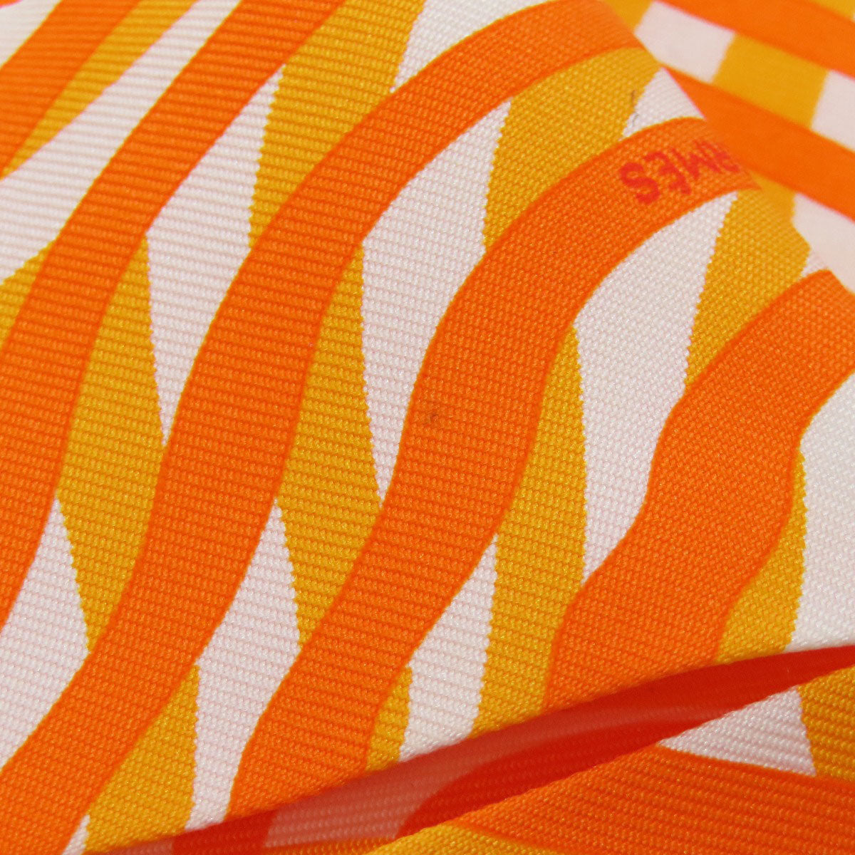 HERMES scarf silk Orange Twilly