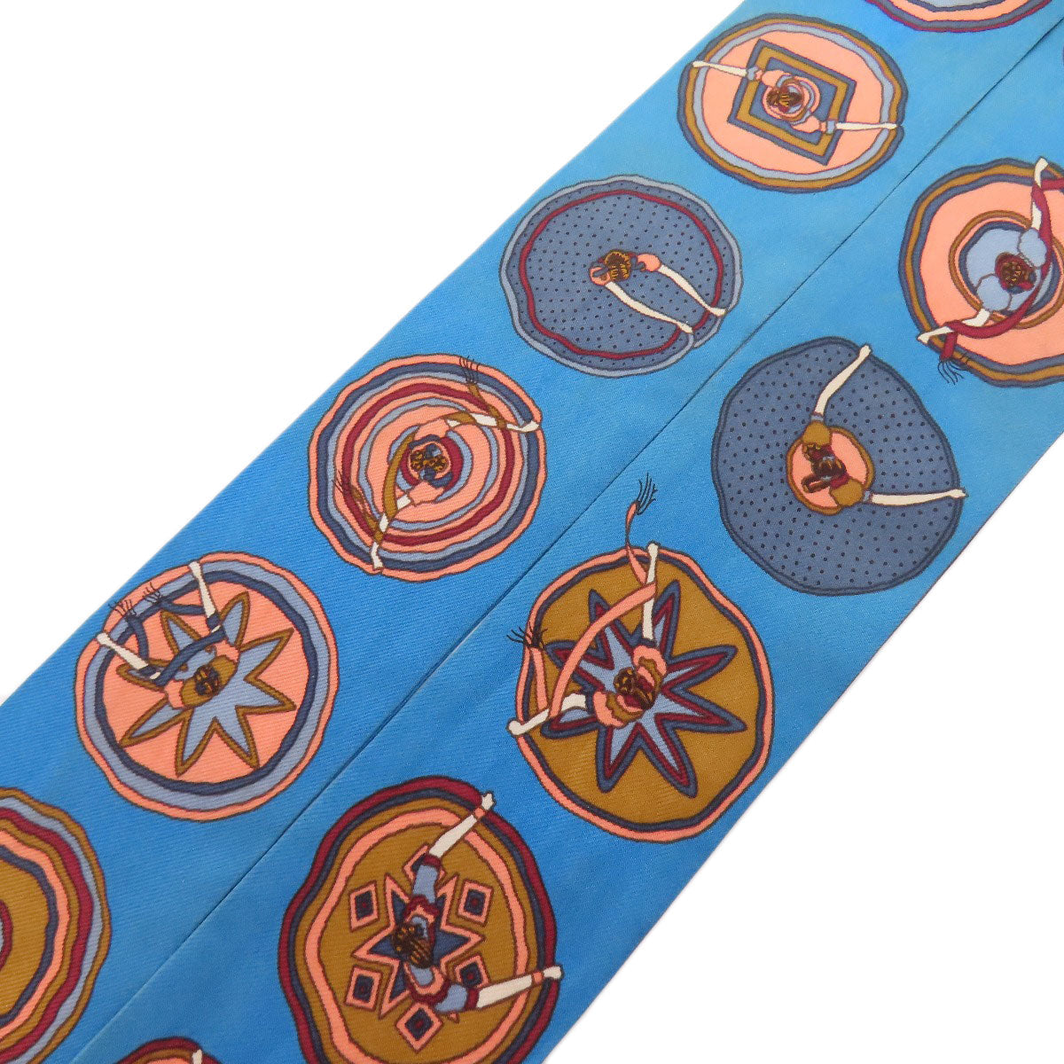 HERMES scarf silk blue Twilly