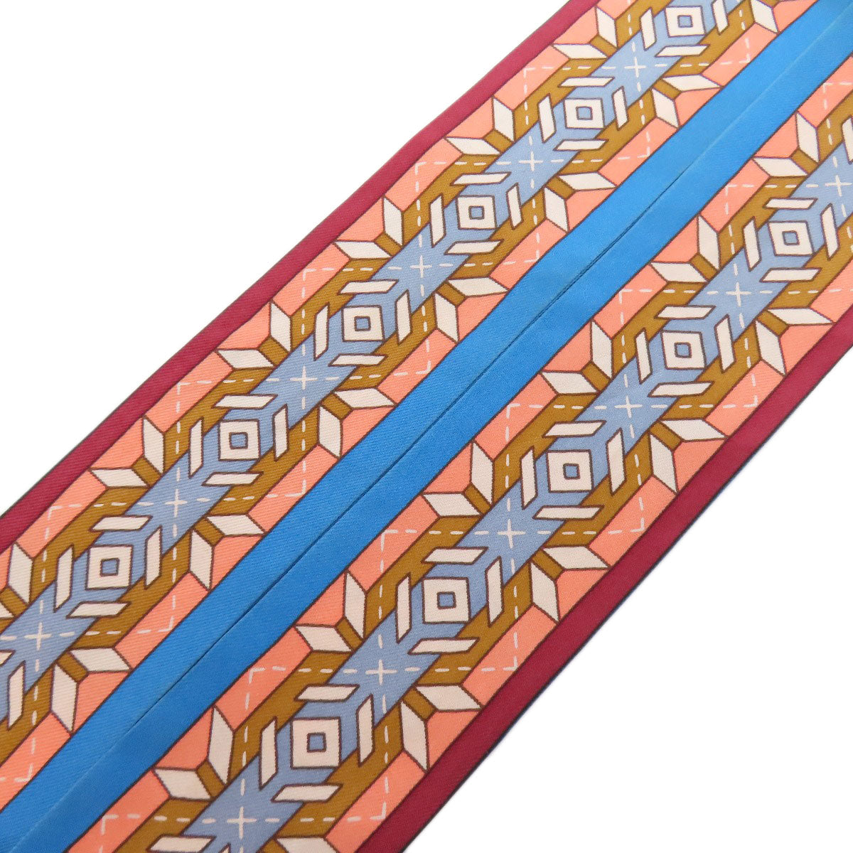 HERMES scarf silk blue Twilly