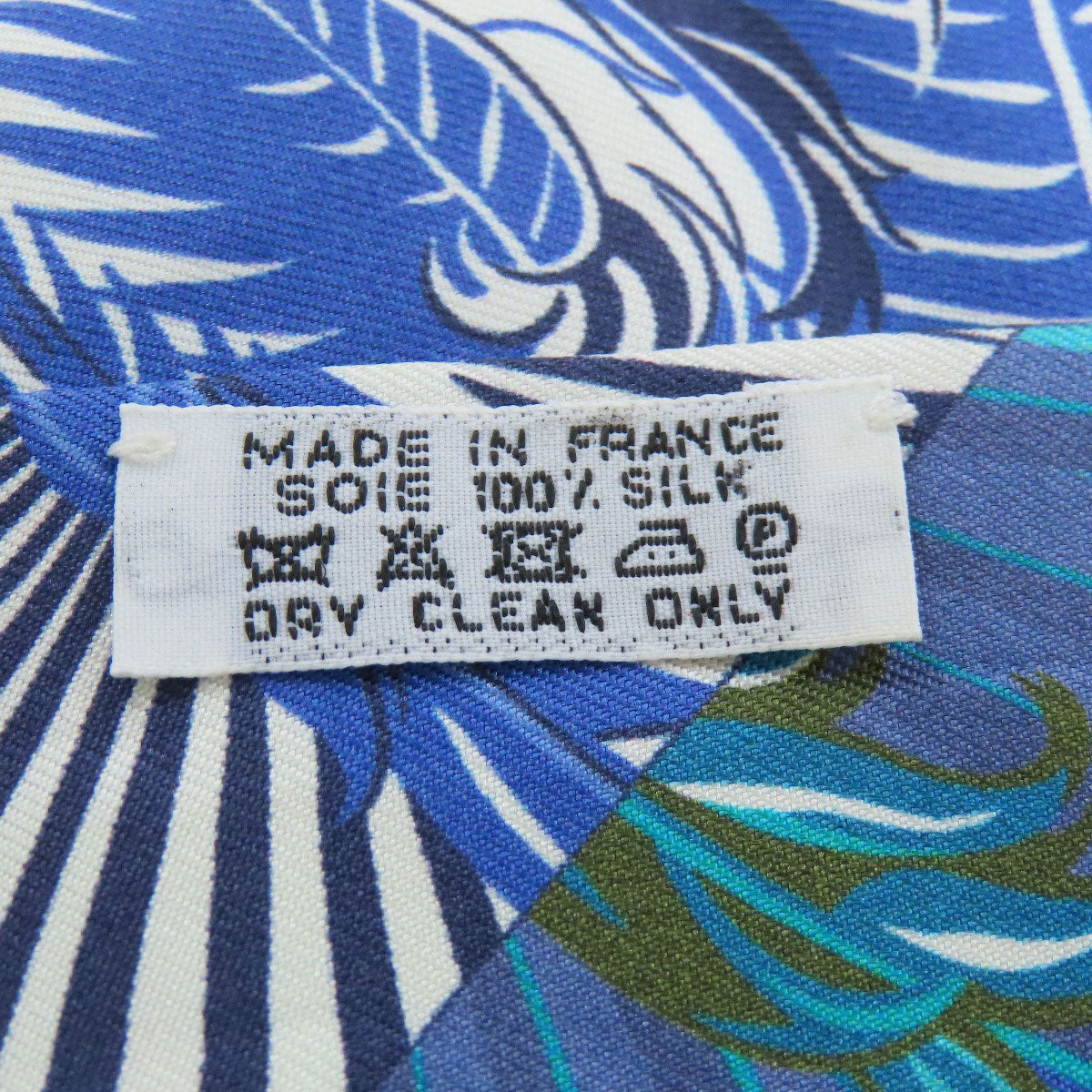 HERMES scarf silk blue Twilly Women Used