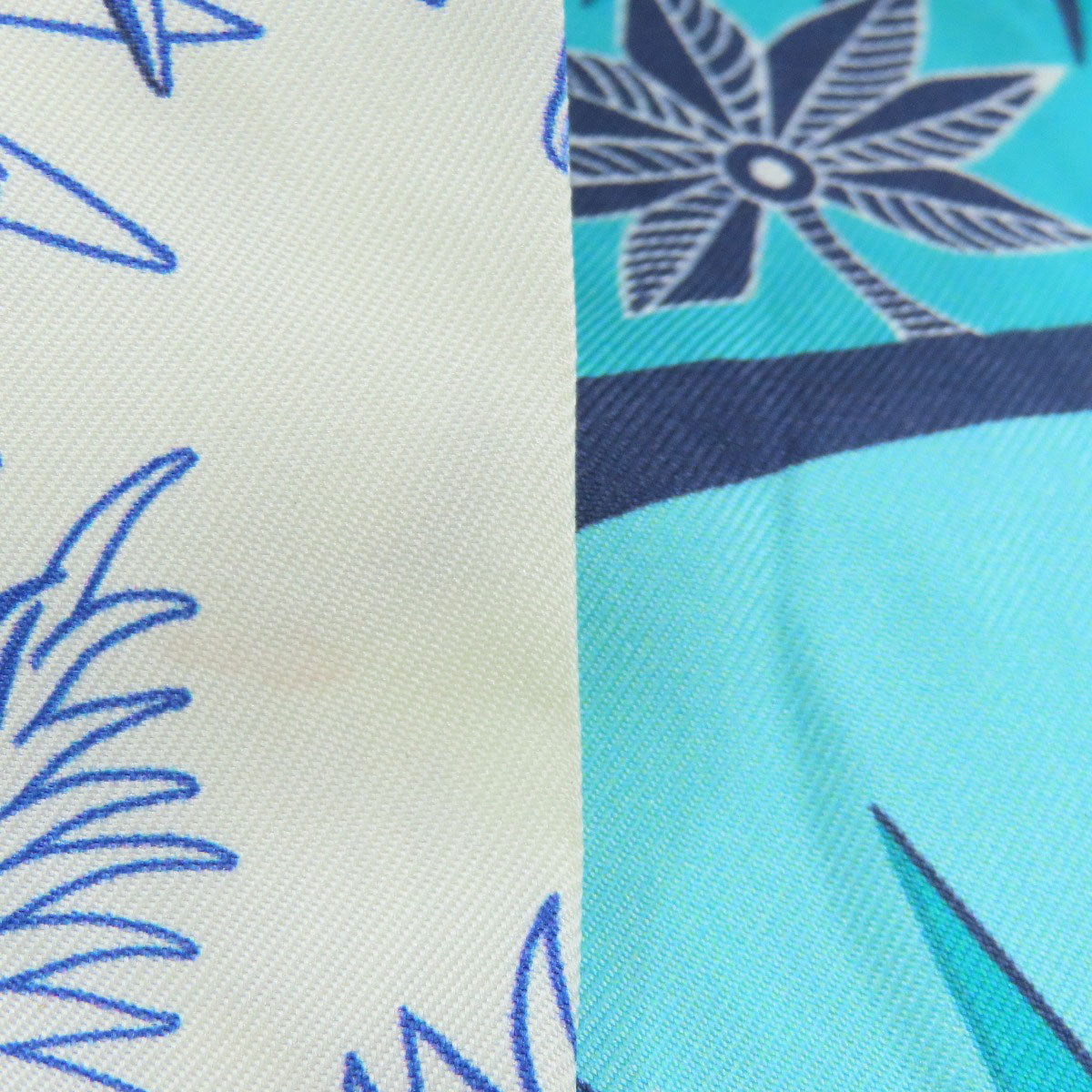 HERMES scarf silk blue Twilly Women Used