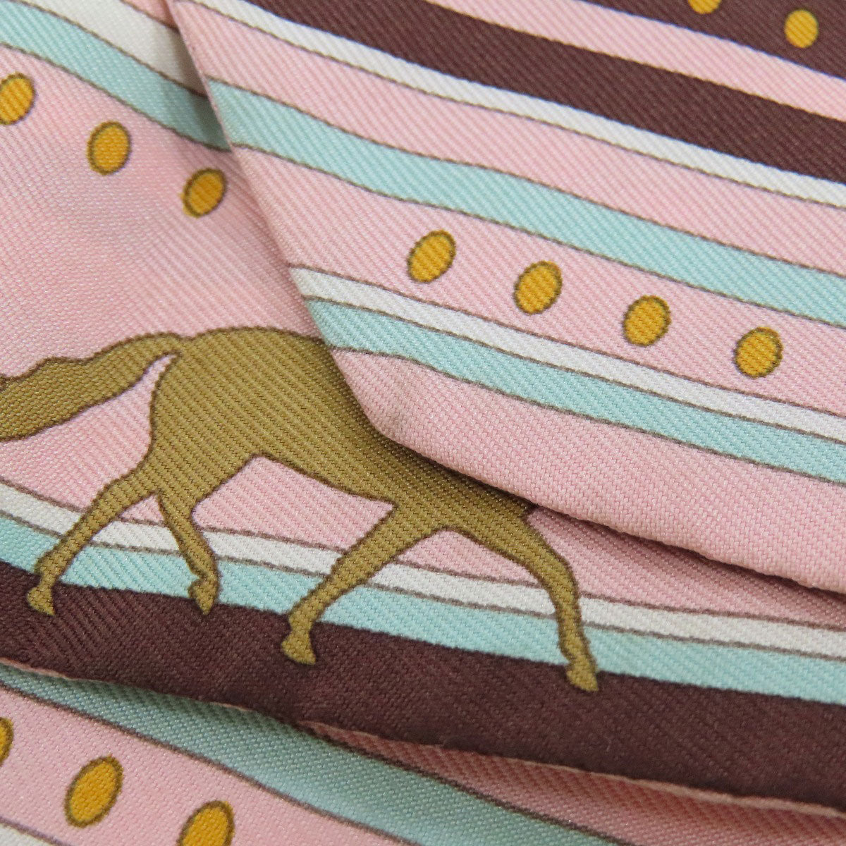 HERMES scarf silk pink Twilly Women Used