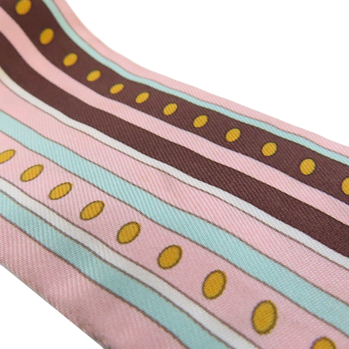HERMES scarf silk pink Twilly Women Used