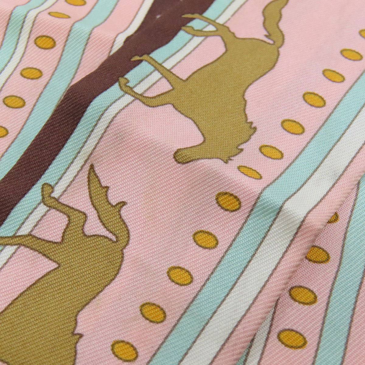 HERMES scarf silk pink Twilly Women Used