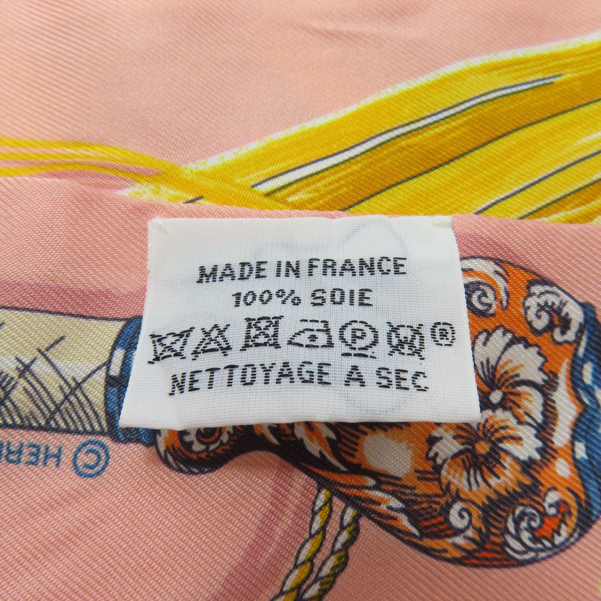 HERMES scarf silk pink Twilly Women Used