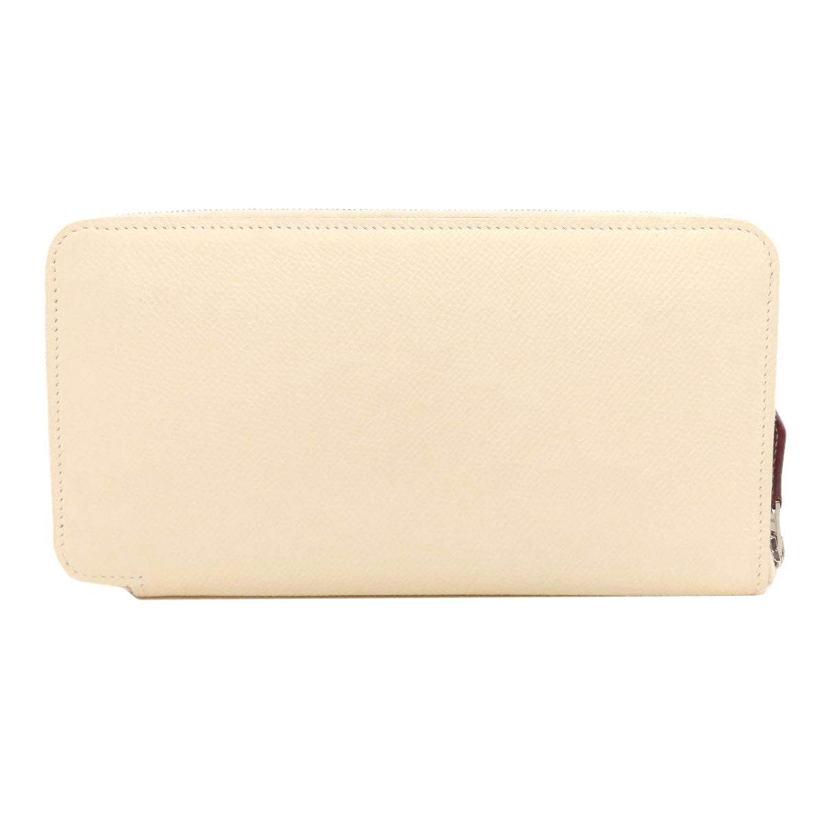 HERMES Long Wallet Purse Epsom white Azap Silkin Long Nata