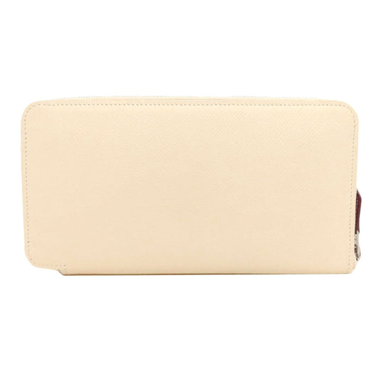 HERMES Long Wallet Purse Epsom white Azap Silkin Long Nata