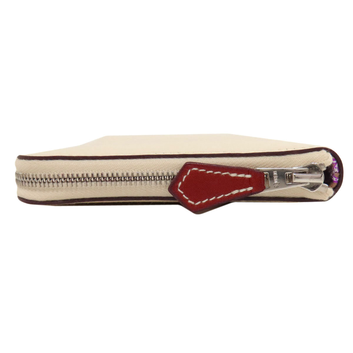 HERMES Long Wallet Purse Epsom white Azap Silkin Long Nata