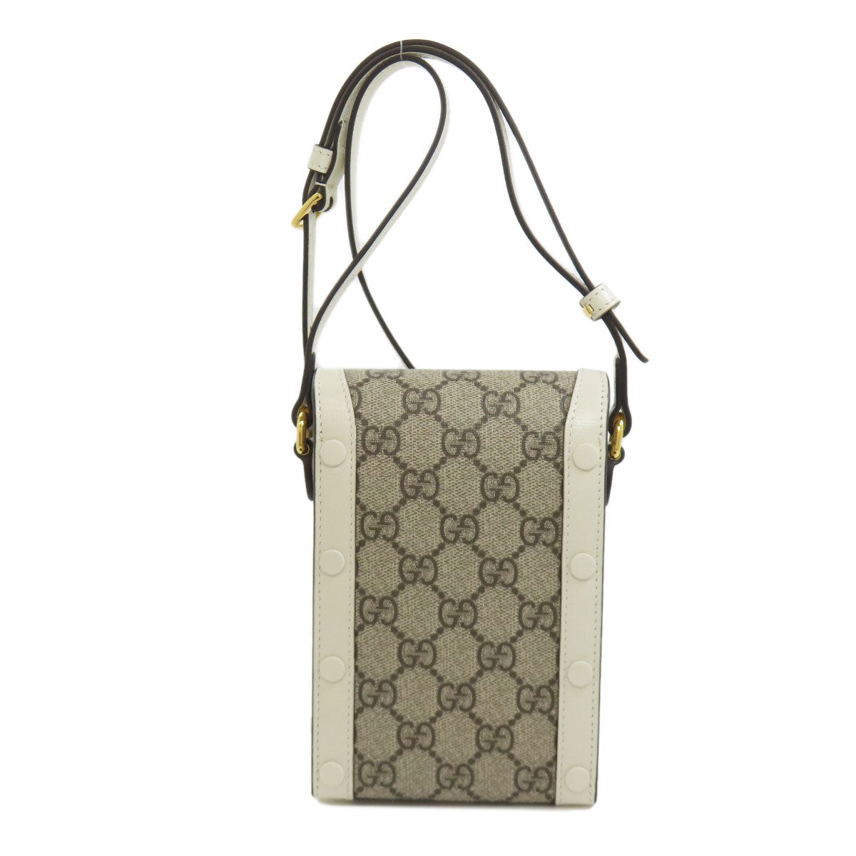 GUCCI Shoulder Bag 625615 PVC Brown Horsebit 1955 mini bag Women Used