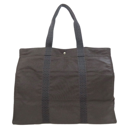HERMES Tote Bag canvas gray Her LineTGM Women Used