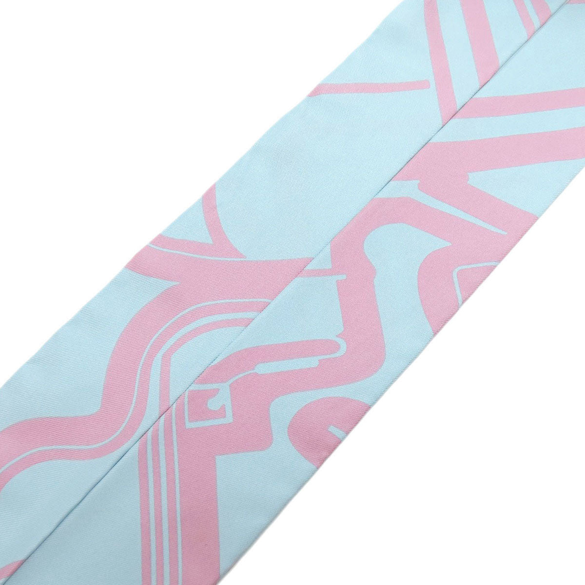 HERMES scarf silk pink Twilly