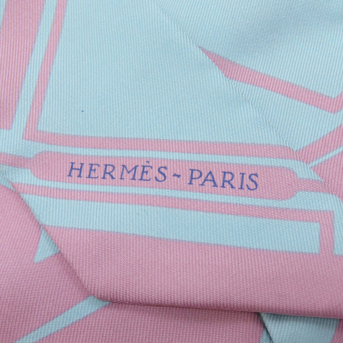 HERMES scarf silk pink Twilly