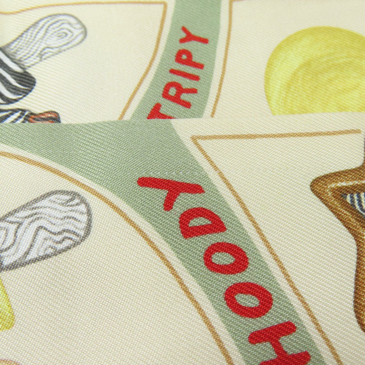 HERMES scarf silk Brown Twilly Women Used