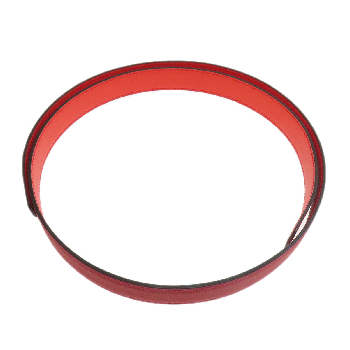 HERMES belt Swift, Epsom Red Rival Vermilion Rose SVMetal mens Used