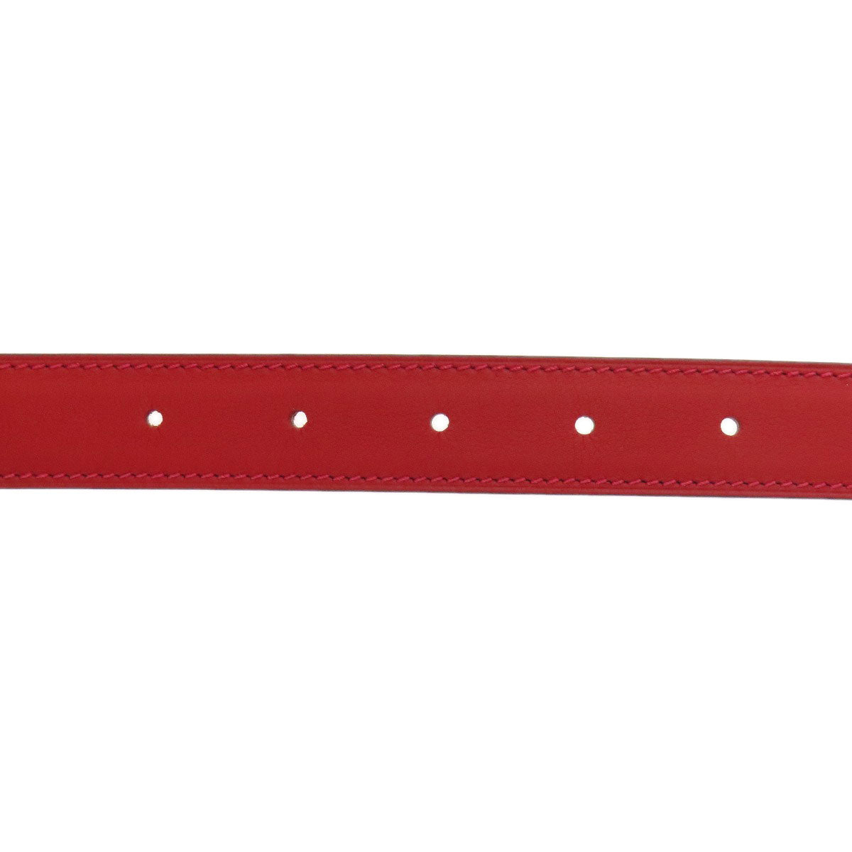 HERMES belt Swift, Epsom Red Rival Vermilion Rose SVMetal mens Used