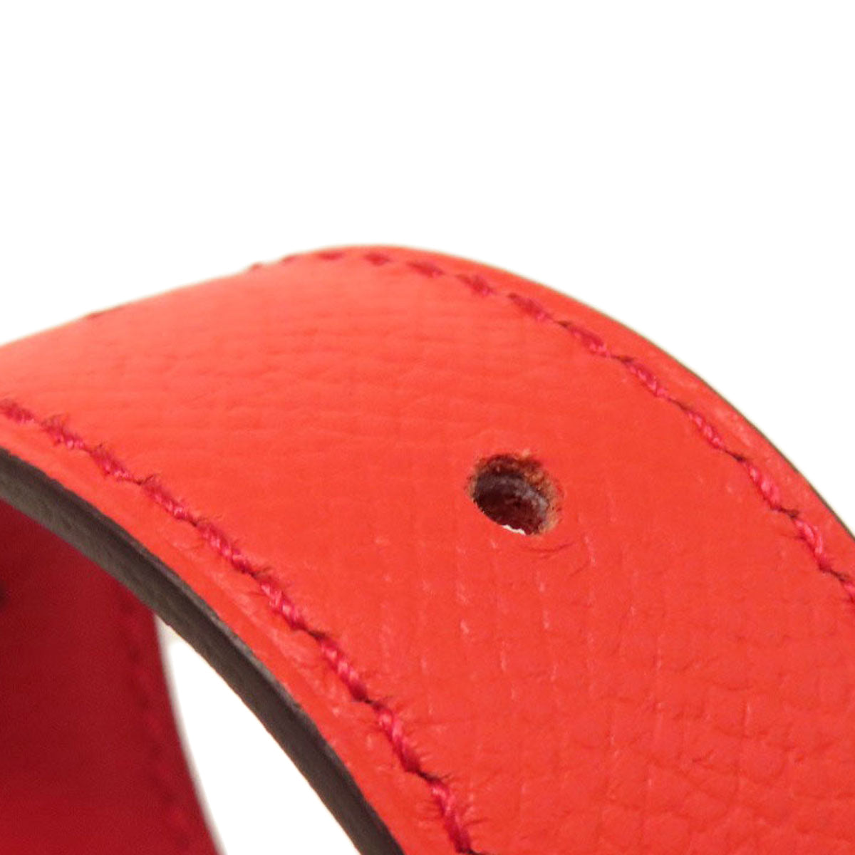 HERMES belt Swift, Epsom Red Rival Vermilion Rose SVMetal mens Used