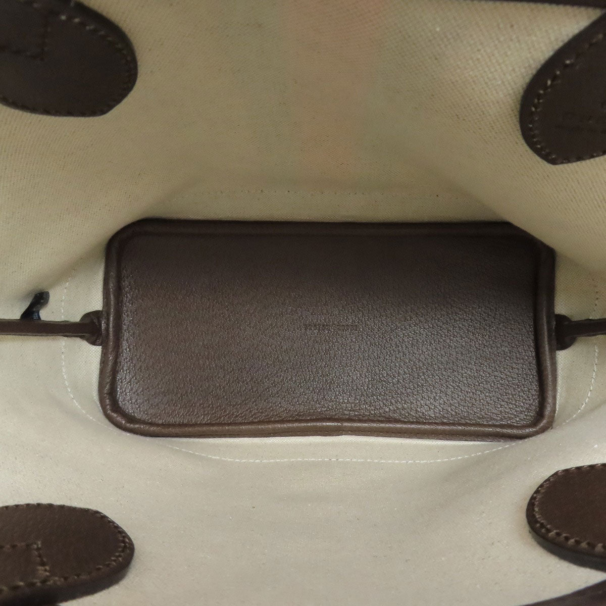 GUCCI Tote Bag 726762 PVC Brown GG Supreme Shelly Line