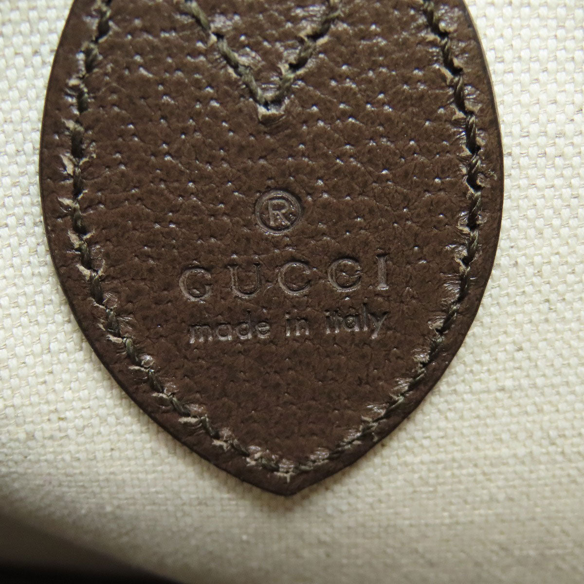 GUCCI Tote Bag 726762 PVC Brown GG Supreme Shelly Line