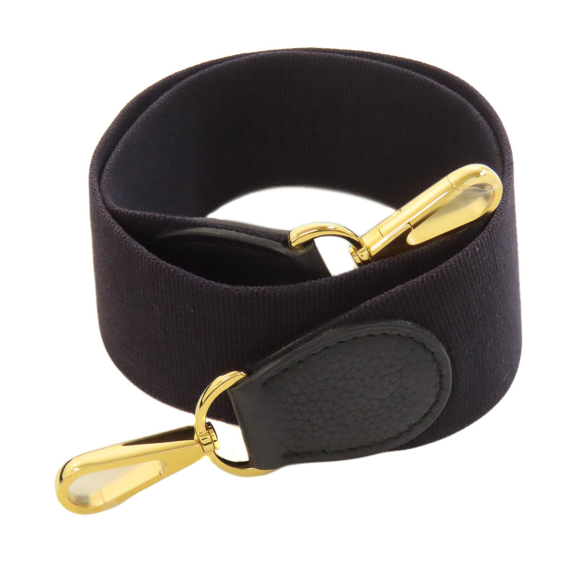 HERMES Shoulder Bag Togo black Evelyn 1 GM Gold Metal Women Used