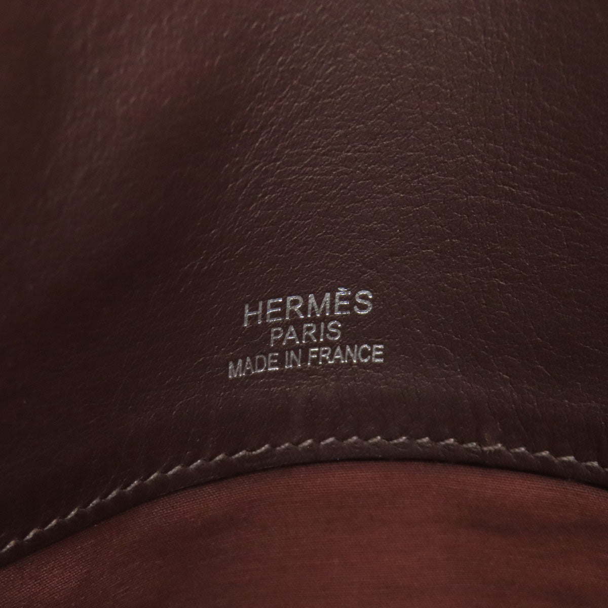HERMES Handbag Tower ash Red Sac Iboo GM Women Used