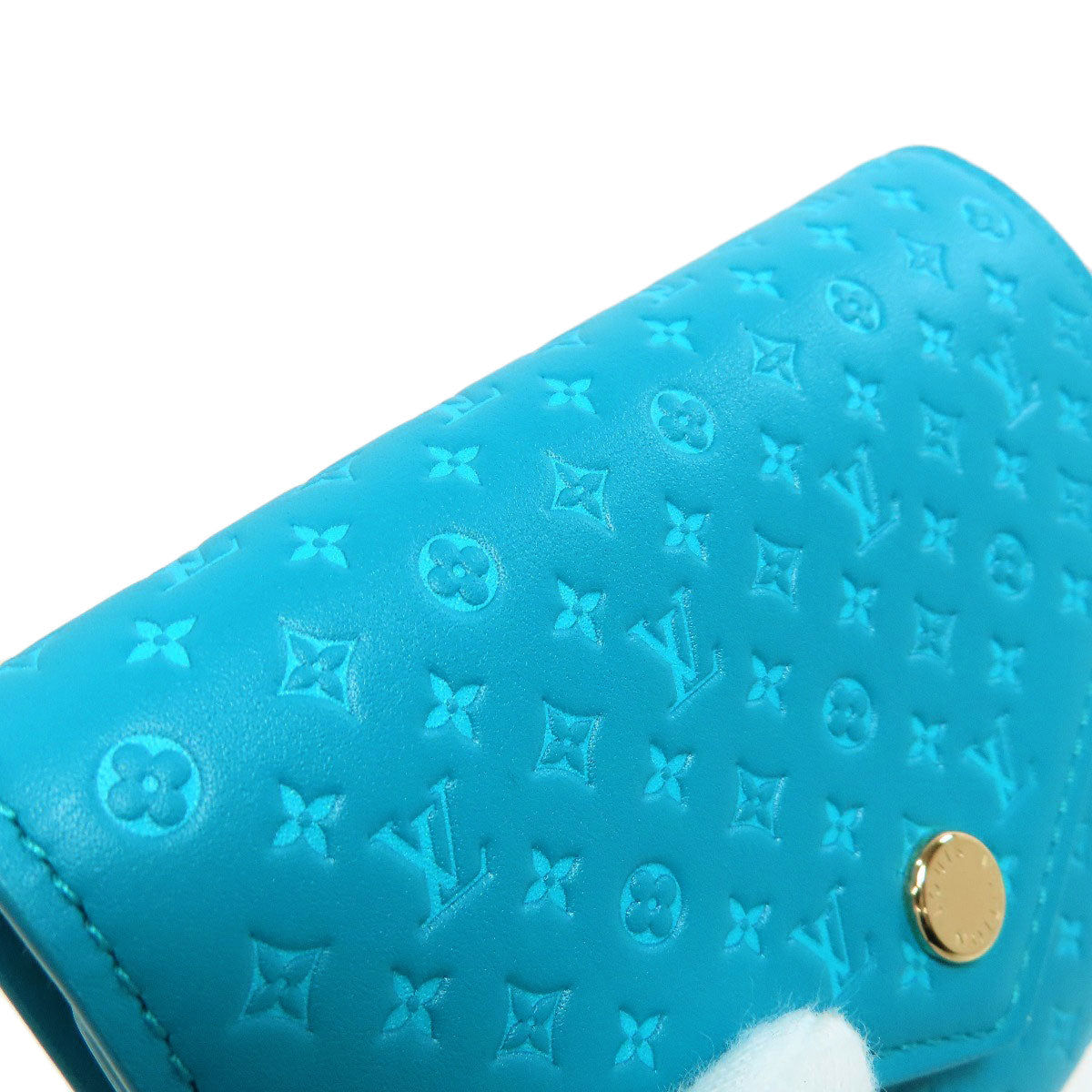 LOUIS VUITTON Bifold Wallet M82314 leather blue